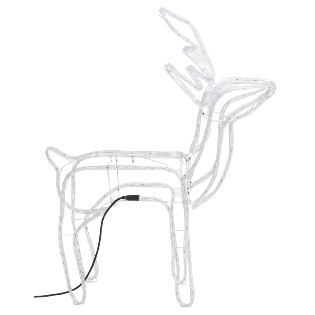 Set Figure Renne Natalizie 3 pz in PVC Bianco Caldo con 192 LED Pieghevoli in Oggettistica Esplodia - Napoli, commercioVirtuoso.it