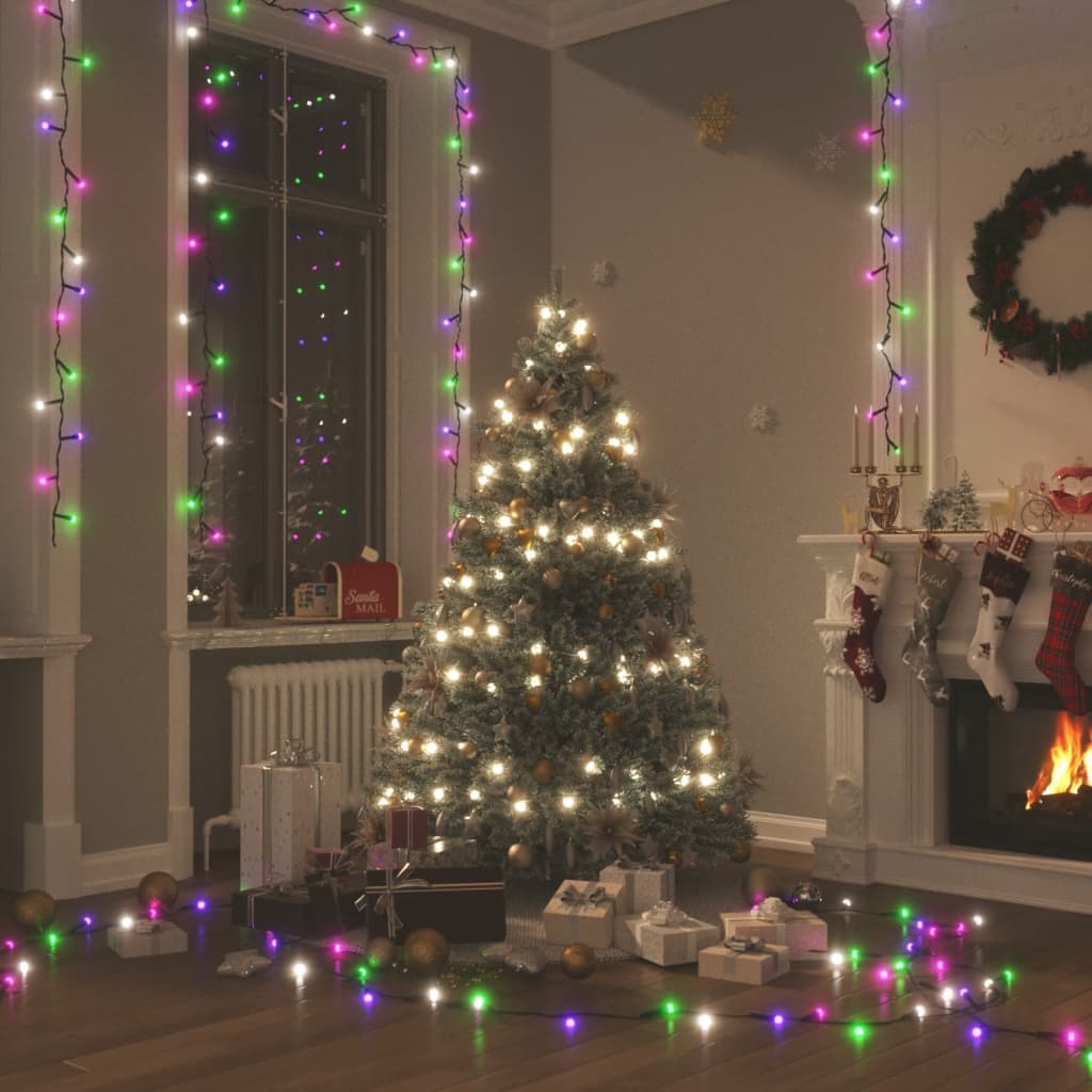 Stringa LED con 1000 Luci Pastello Multicolore 100 m per Interno e Esterno