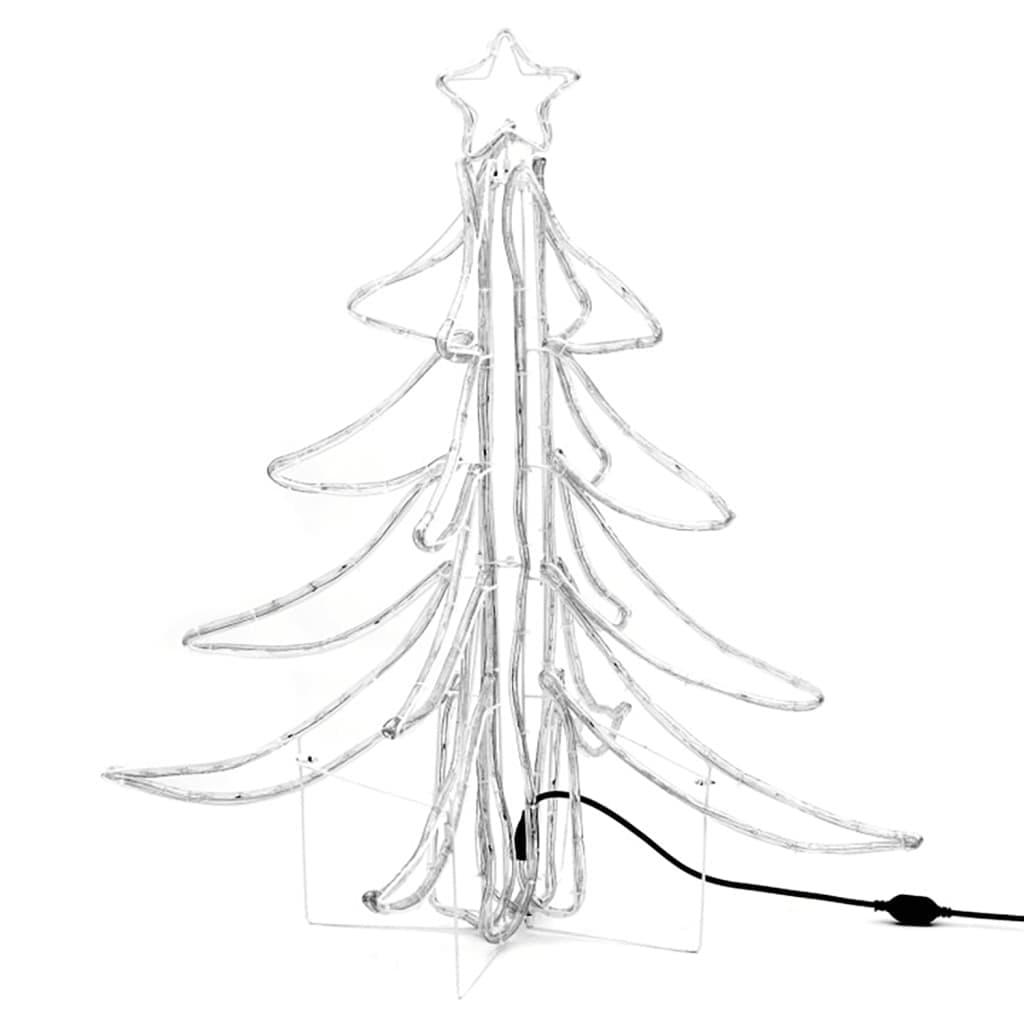 Figura Albero Natale Pieghevole LED 2 pz Bianco Caldo 87x87x93 cm per Esterno in Alberi di natale artificiali Esplodia - Napoli, commercioVirtuoso.it
