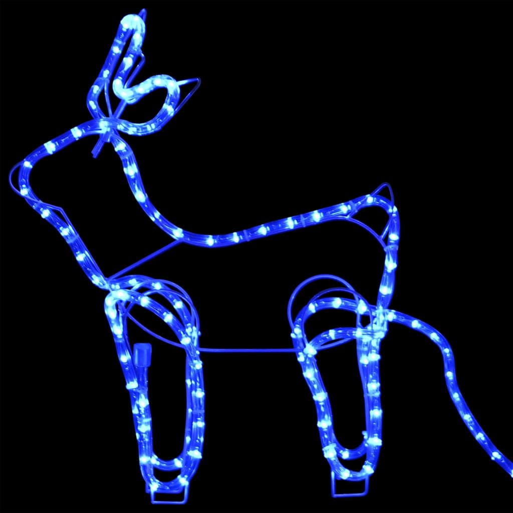 Renne e Slitta Natalizia con 252 LED Blu per Giardino e Esterno in Oggettistica Esplodia - Napoli, commercioVirtuoso.it