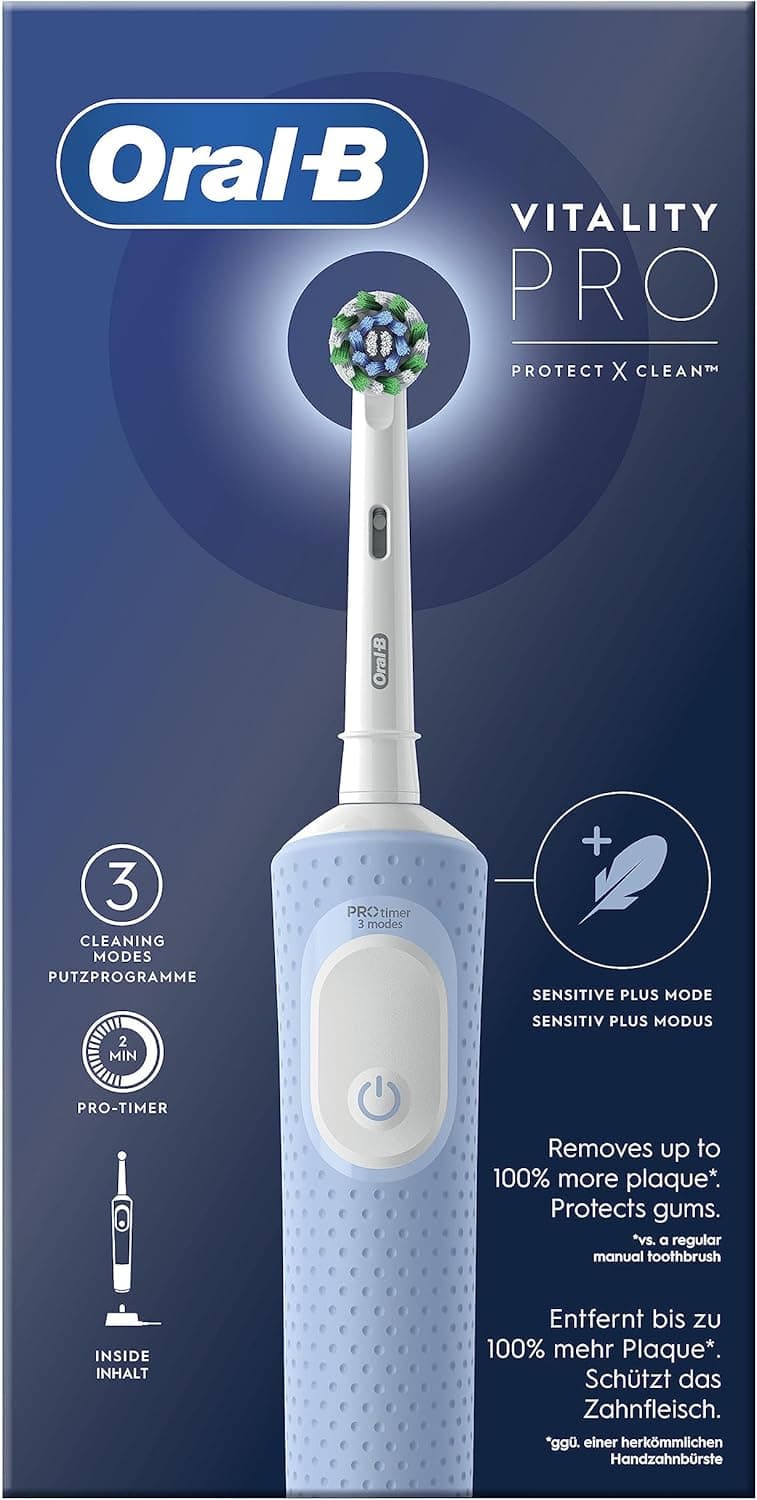 Oral-B Pro Vitality Spazzolino Elettrico Blu, con 1 Testina, Progettato da Braun in  Esplodia - Napoli, commercioVirtuoso.it