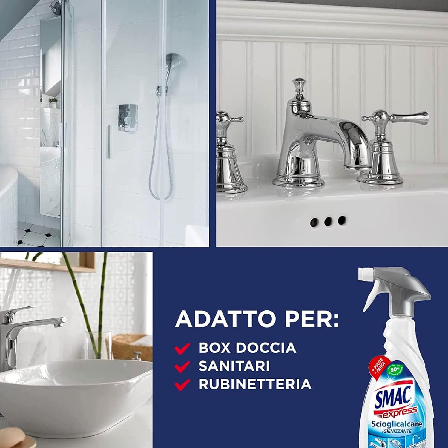 4 x Smac Express Scioglicalcare Igienizzante Anticalcare Bagno Profumato Spray in Prodotti anticalcare Esplodia - Napoli, commercioVirtuoso.it