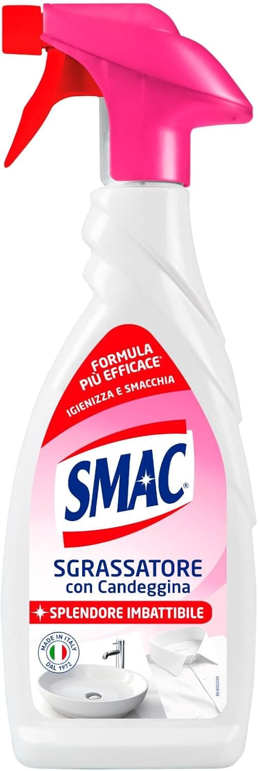 4 X Smac Sgrassatore Spray 650 ML con Candeggina Azione Sgrassante e Igienizzante in Detergenti multiuso Esplodia - Napoli, commercioVirtuoso.it