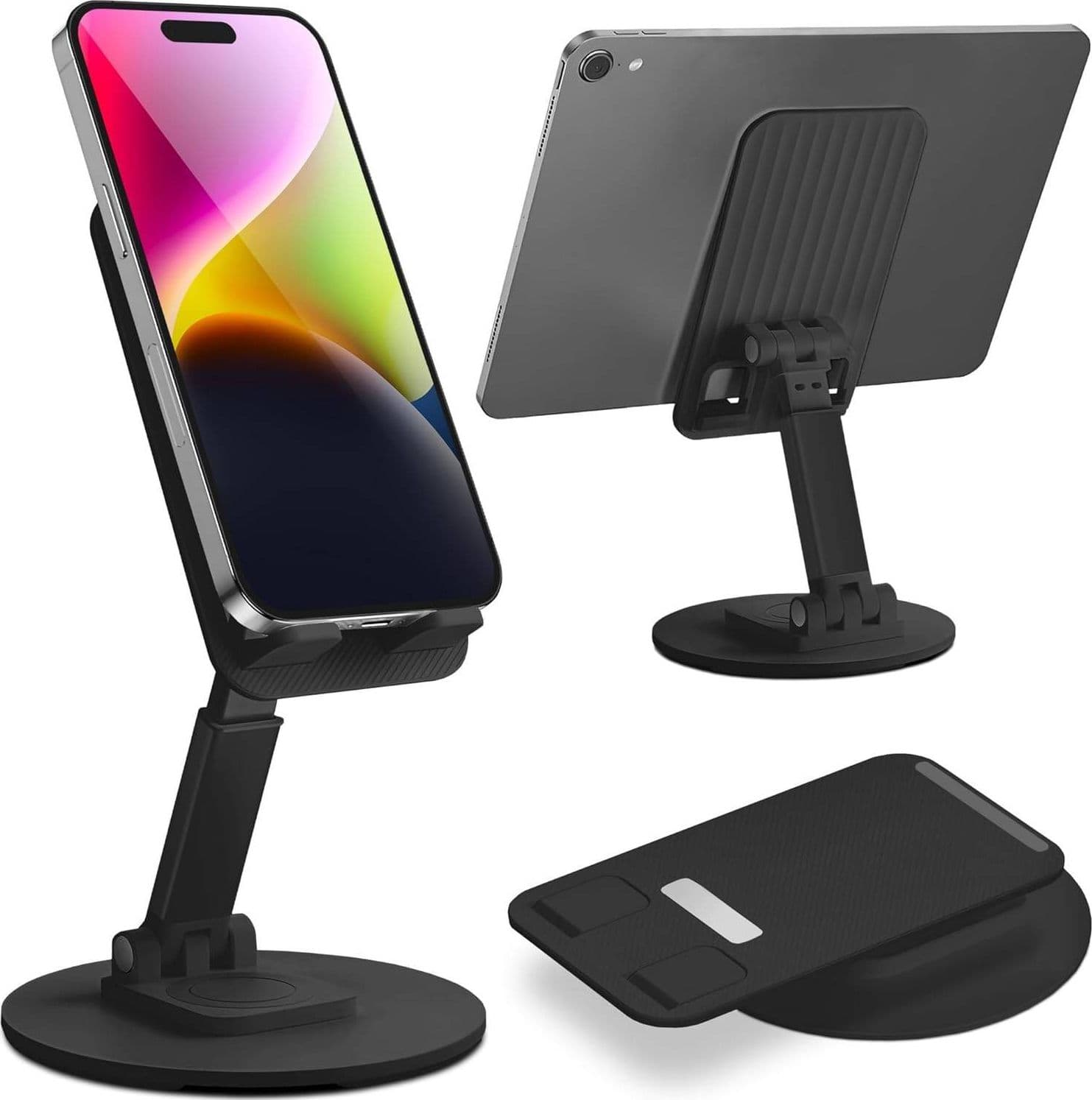 SUPPORTO DA TAVOLO PER TABLET SMARTPHONE UNIVERSALE CON BASE E SNODO REGOLABILE in Supporti Trade Shop italia - Napoli, commercioVirtuoso.it