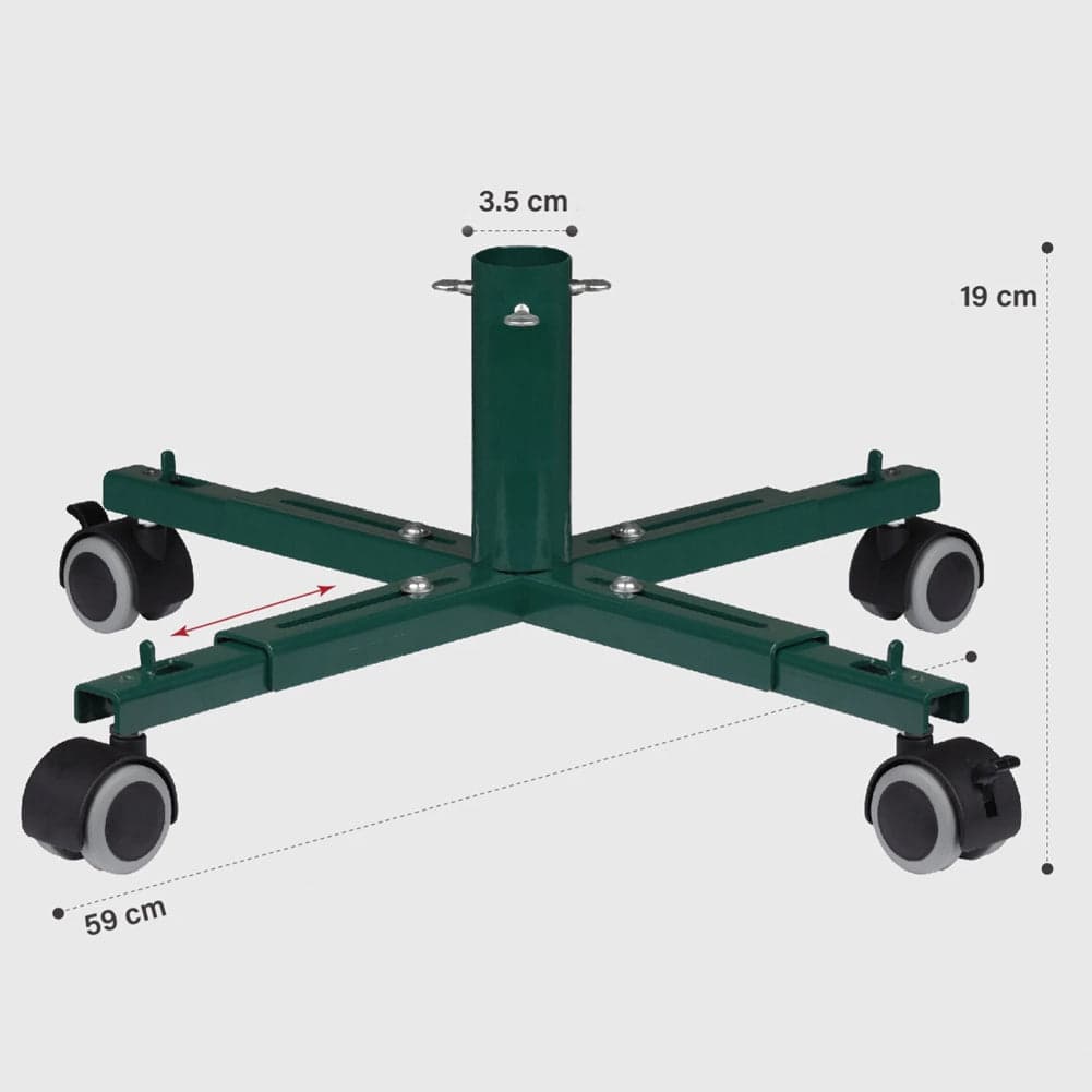Base Albero di Natale Universale con Ruote Supporto Versatile Regolabile Verde in Basi e supporti per alberi di Natale Esplodia - Napoli, commercioVirtuoso.it