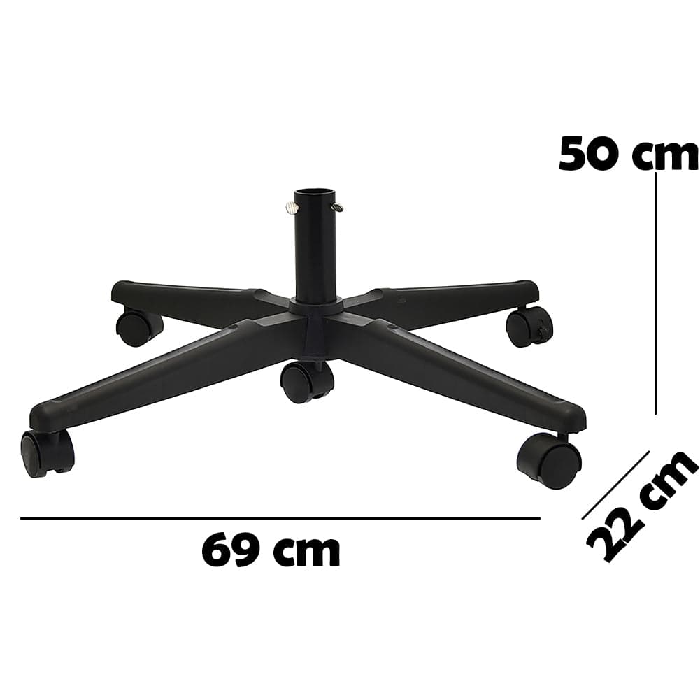 Base Albero di Natale Universale con Ruote Supporto Versatile Nero 69x22x50cm in Basi e supporti per alberi di Natale Esplodia - Napoli, commercioVirtuoso.it