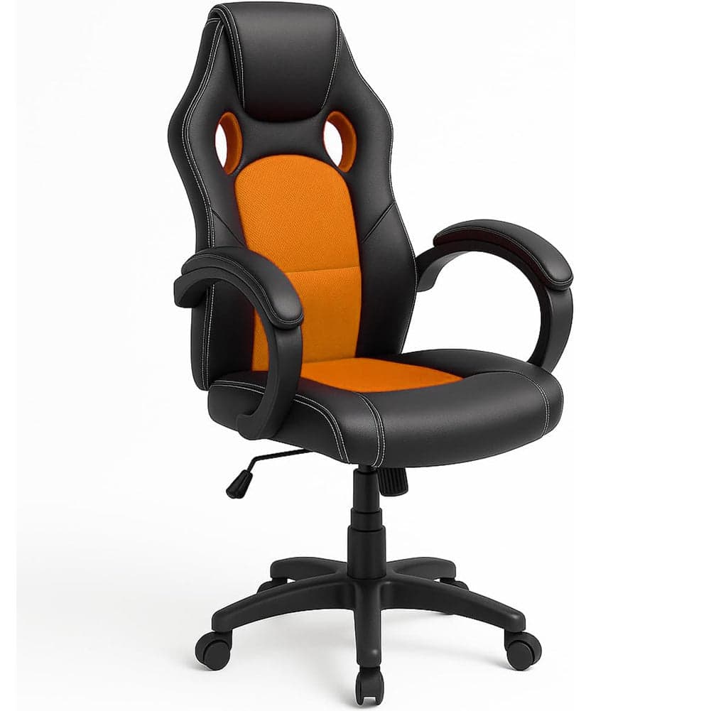 Sedia Poltrona Ufficio Direzionale Ruote Girevoli Sportiva Race Gaming Arancione in Sedie da scrivania Esplodia - Napoli, commercioVirtuoso.it