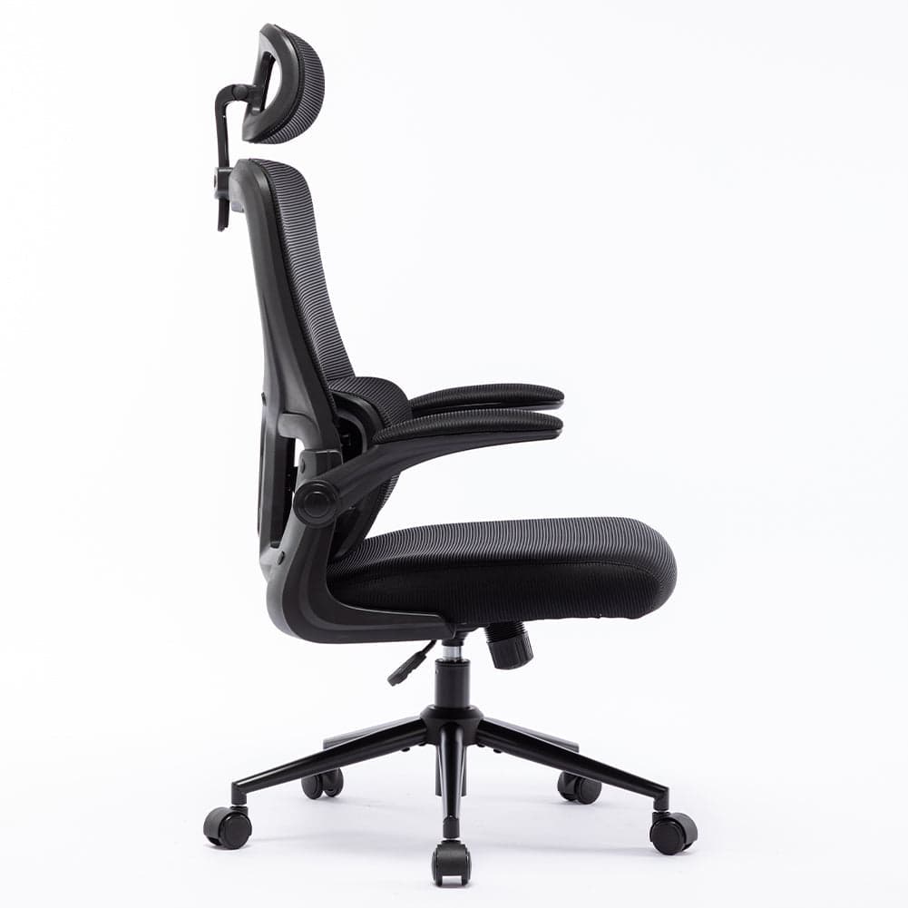 Sedia da Ufficio Ergonomica Nera Rete Traspirante Supporto Lombare e Poggiatesta in Sedie da scrivania Esplodia - Napoli, commercioVirtuoso.it