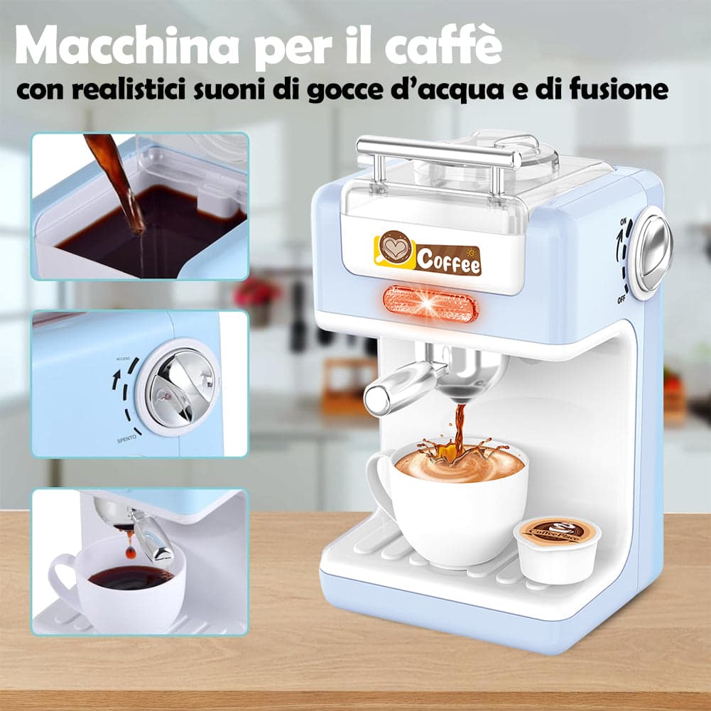Macchina del Caffè Giocattolo per Bambini Macchinetta con Luci Suoni Idea Regalo in Elettrodomestici giocattolo Esplodia - Napoli, commercioVirtuoso.it