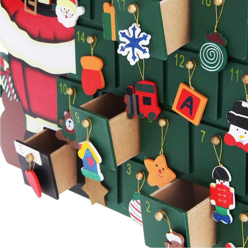 Calendario Avvento Natale Alberello Legno 24 Cassetti Decorazioni Natalizie in Calendari dell'avvento Danyx - Casoria, commercioVirtuoso.it
