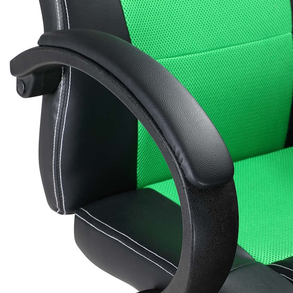 Sedia Poltrona Ufficio Direzionale Gaming Ergonomica Girevole in Ecopelle Nero Verde in Sedie da scrivania Danyx - Casoria, commercioVirtuoso.it