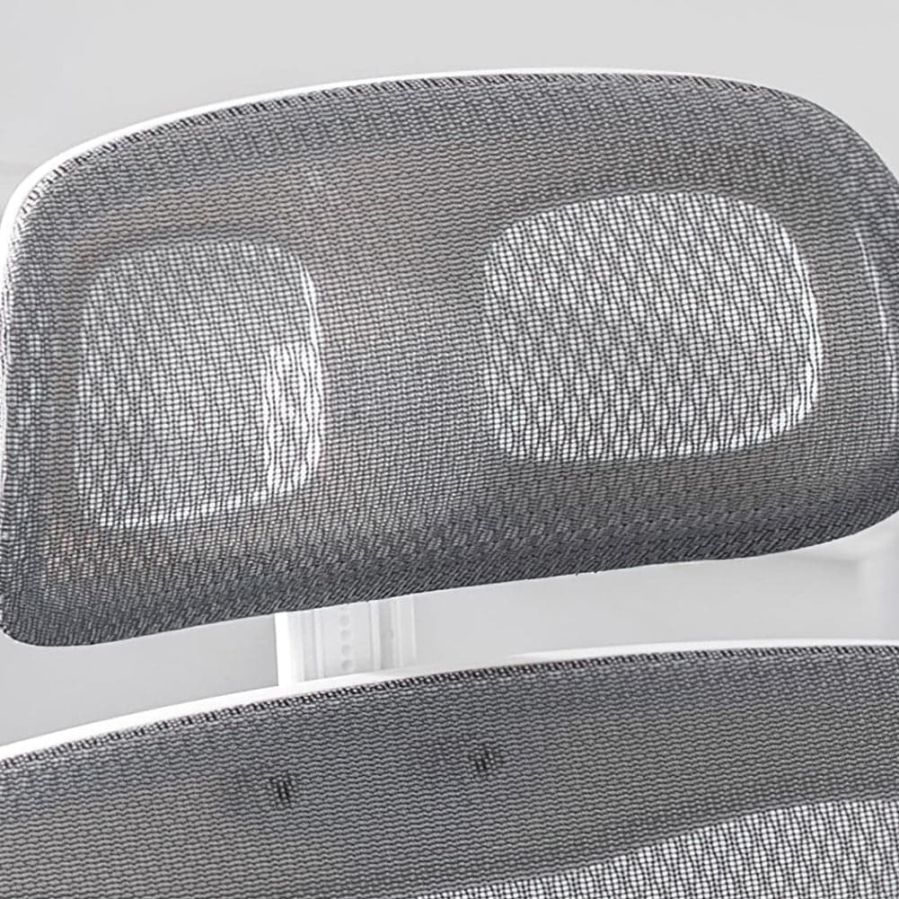 Sedia Ufficio Ergonomica con Supporto Lombare Rete Traspirante e Poggiatesta Regolabile Grigio in Sedie da scrivania Danyx - Casoria, commercioVirtuoso.it