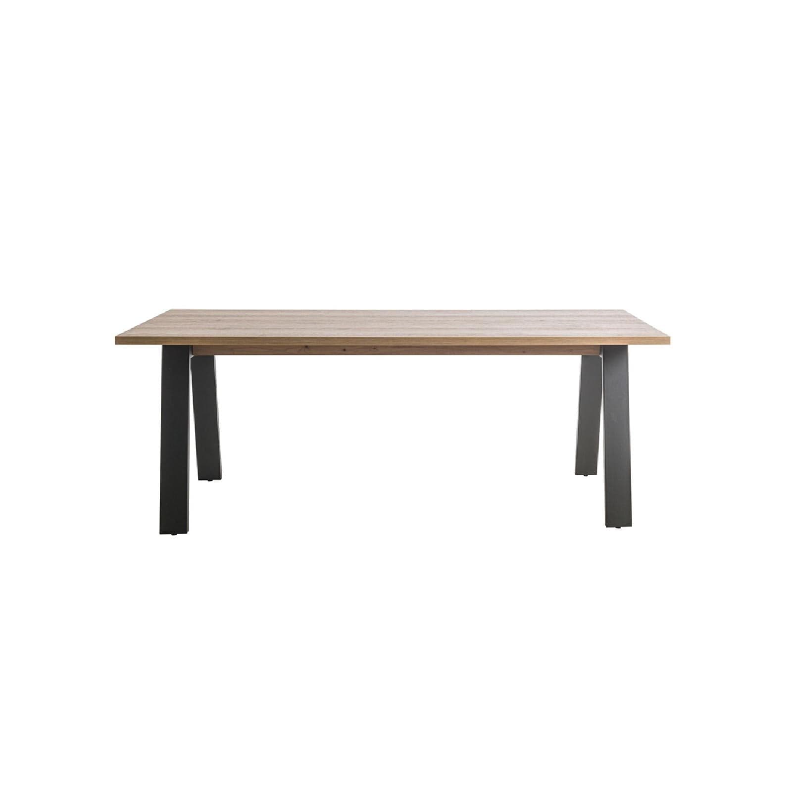 Tavolo moderno in legno "Vitruvia" per interno arredamento cucina e soggiorno 200 x 90 cm in Tavoli da sala da pranzo Decor Space - Altamura, commercioVirtuoso.it