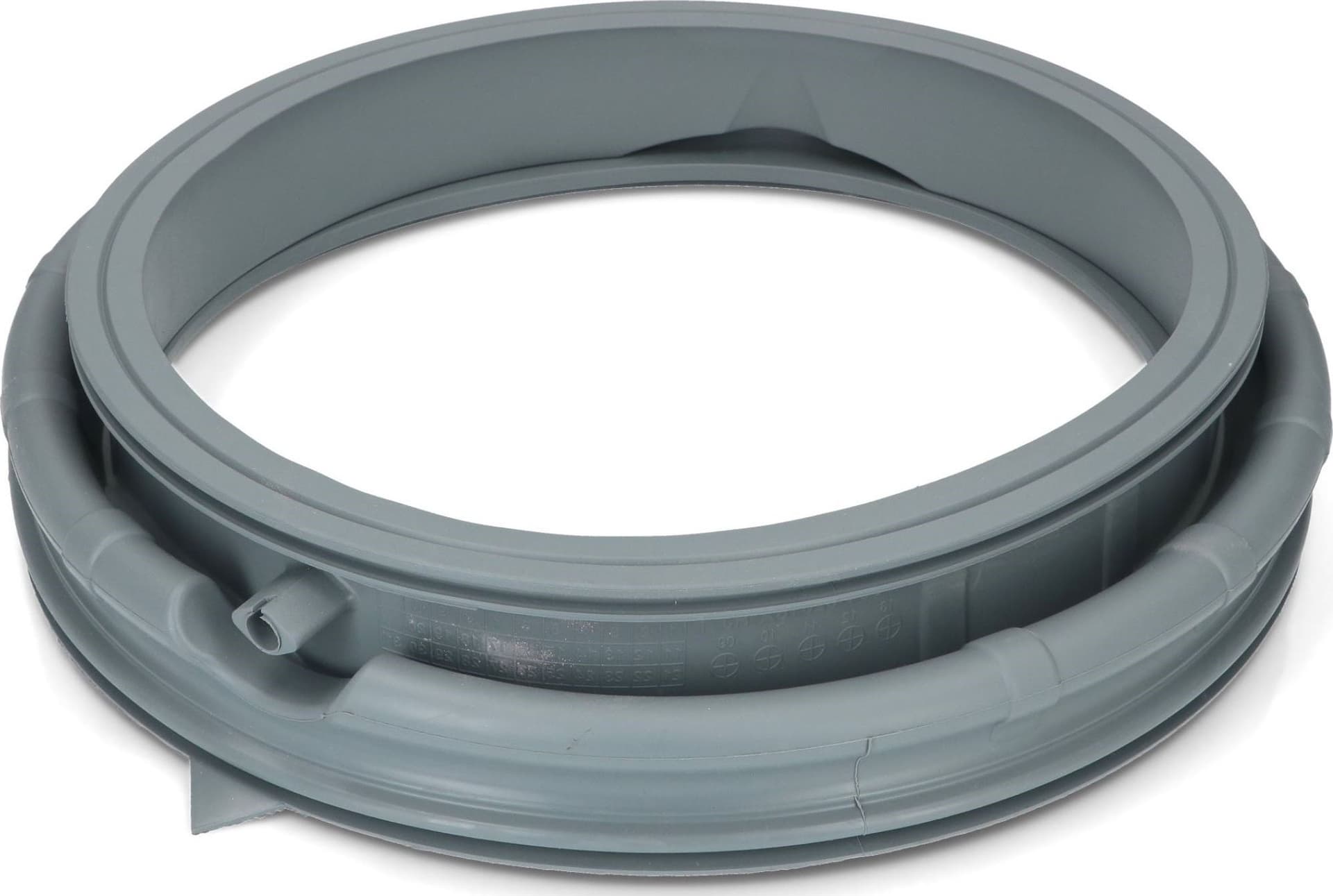 GUARNIZIONE SOFFIETTO OBLÒ CON TUBETTO LAVATRICE SAMSUNG ORIGINALE DC64-02016A in prodotto EuroStore07 - Alatri, commercioVirtuoso.it