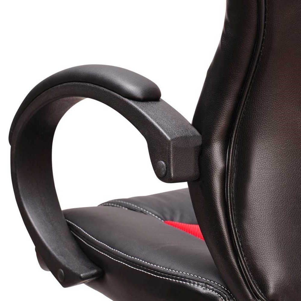 Sedia Poltrona Ufficio Direzionale Gaming Ergonomica Girevole in Ecopelle Nero Rosso in Sedie da scrivania Danyx - Casoria, commercioVirtuoso.it