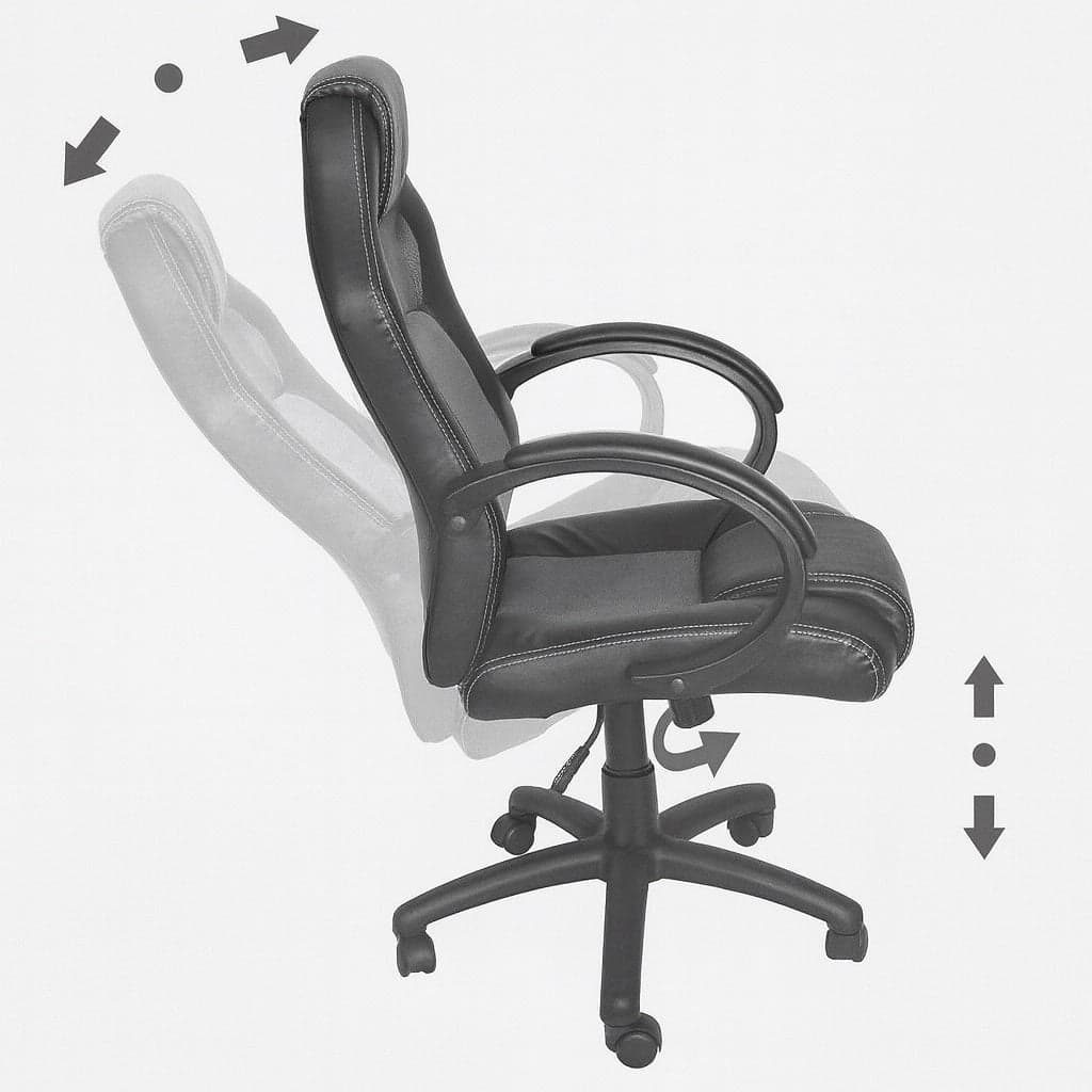Sedia Poltrona Ufficio Direzionale Gaming Ergonomica Girevole in Ecopelle Nero Arancio in Sedie Gaming Danyx - Casoria, commercioVirtuoso.it