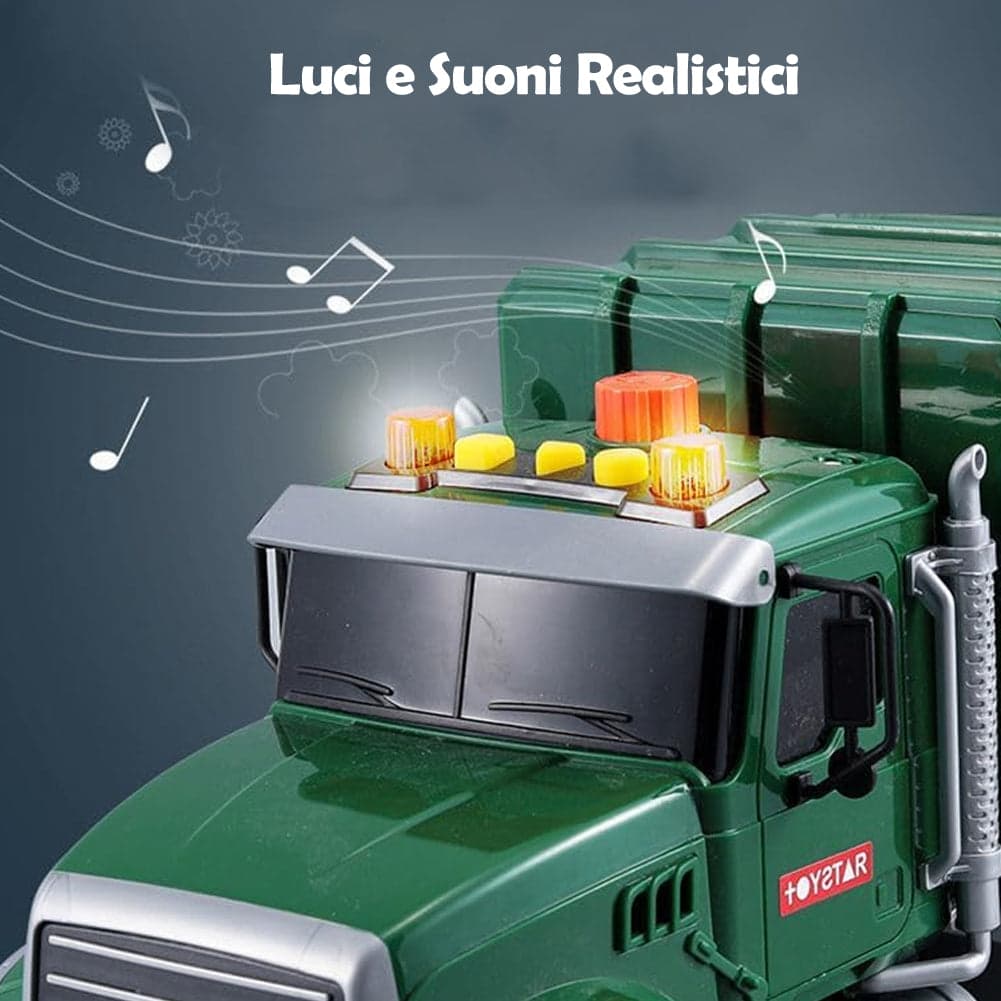 Camion della Spazzatura Giocattolo per Bambini con Luci e Suoni Idea Regalo in Camion Esplodia - Napoli, commercioVirtuoso.it