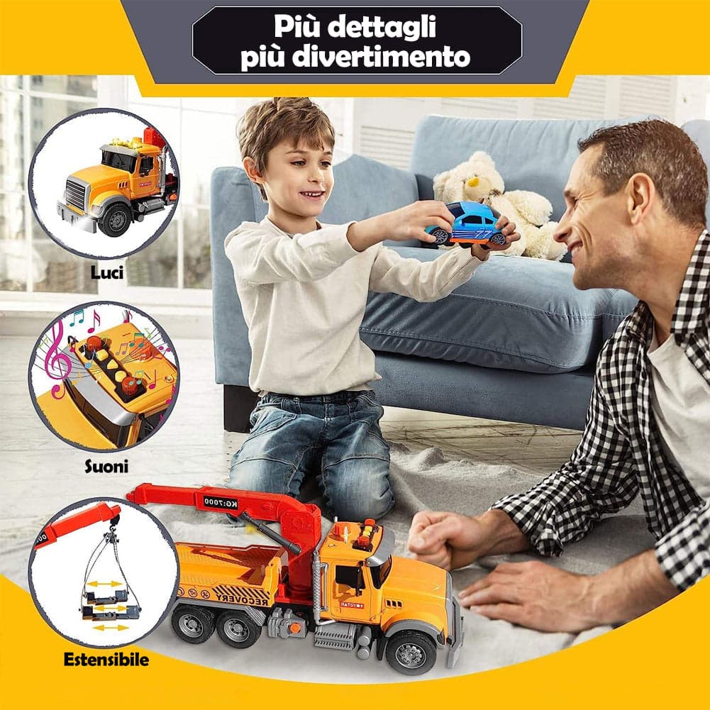 Carro Attrezzi Giocattolo per Bambini Luci e Suoni Camion Soccorso Idea Regalo in Camion Esplodia - Napoli, commercioVirtuoso.it