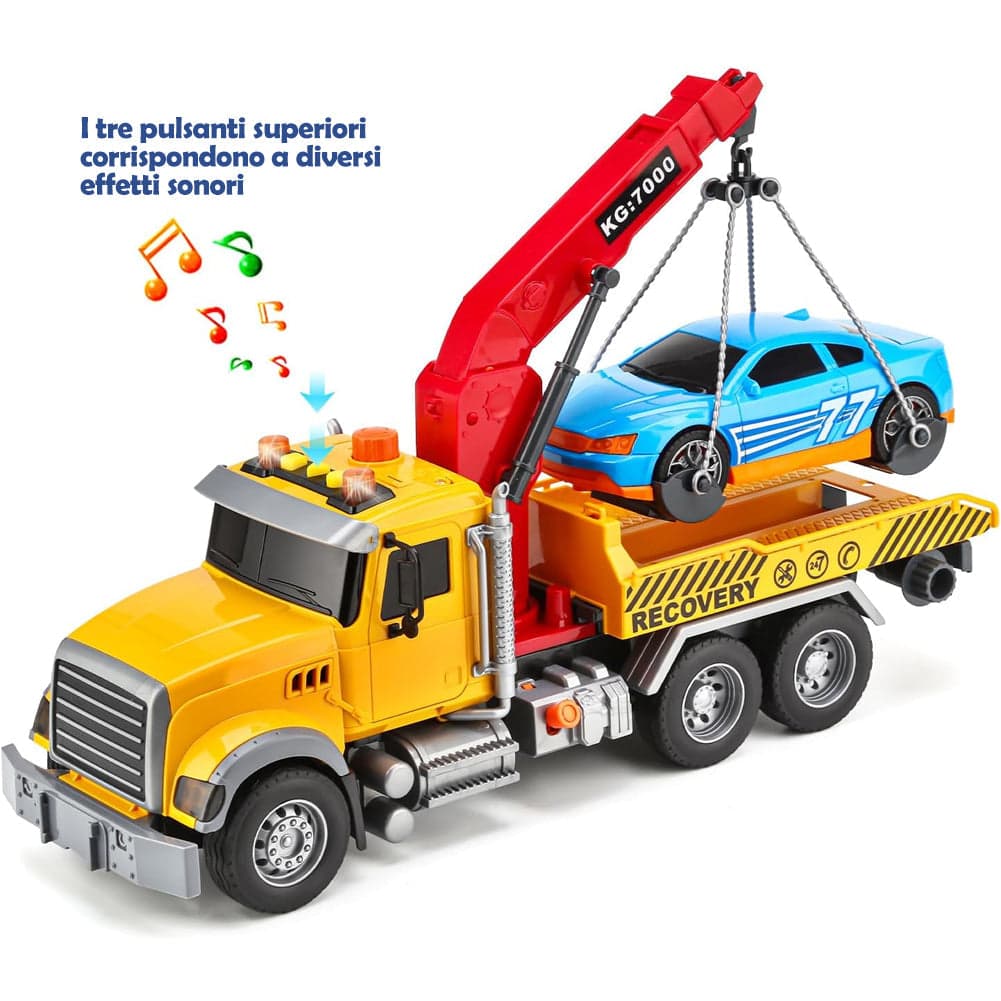 Carro Attrezzi Giocattolo per Bambini Luci e Suoni Camion Soccorso Idea Regalo in Camion Esplodia - Napoli, commercioVirtuoso.it