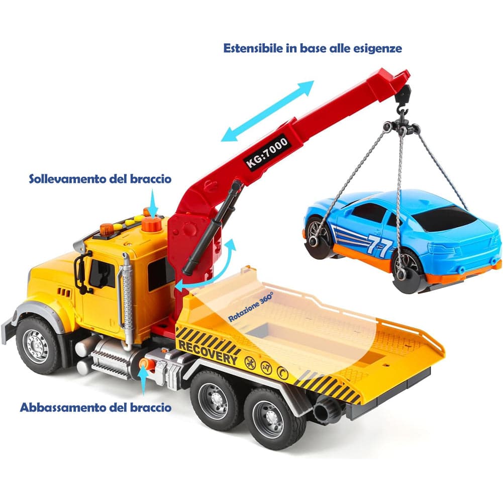 Carro Attrezzi Giocattolo per Bambini Luci e Suoni Camion Soccorso Idea Regalo in Camion Esplodia - Napoli, commercioVirtuoso.it
