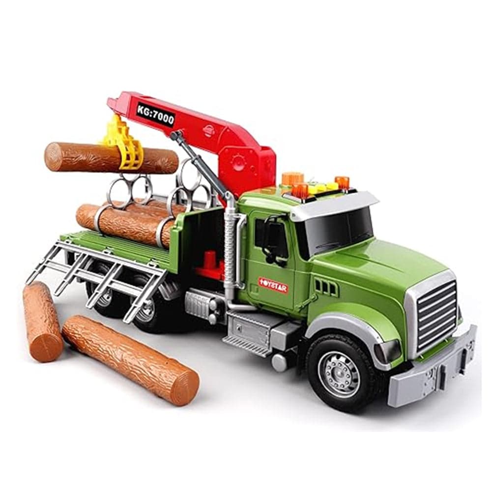 Camion Giocattolo con Tronchi Legno e Gru Veicolo Gioco per Bambini Idea Regalo in Camion Esplodia - Napoli, commercioVirtuoso.it