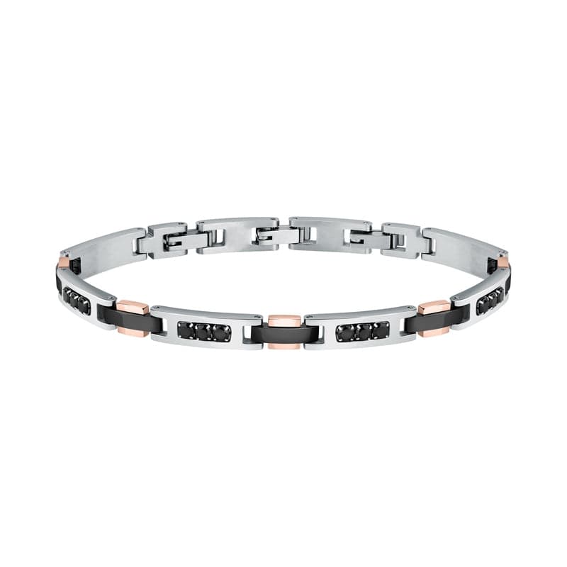 Morellato Urban – Bracciale Uomo Acciaio e Cristalli Neri (SABH22) in Bracciali Web Time Orologi - Milano, commercioVirtuoso.it