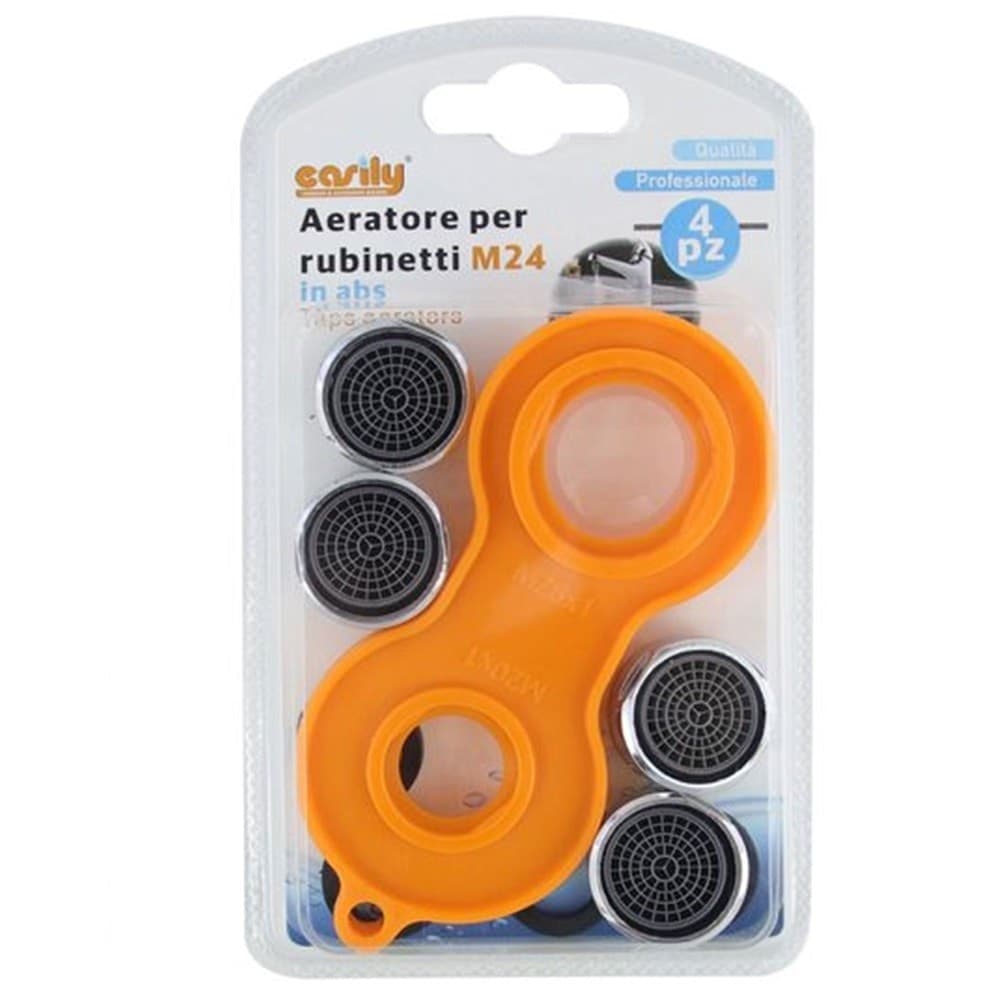 SET 4 PEZZI AERATORE PER RUBINETTO M24 IN ABS FILTRO ROMPIGETTO CON CHIAVE 59033 in Aeratori Trade Shop italia - Napoli, commercioVirtuoso.it