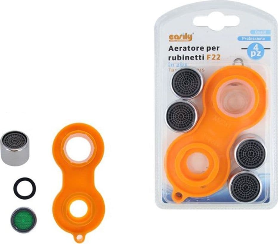 SET 4 PEZZI AERATORE PER RUBINETTI F22 IN ABS FILTRO ROMPIGETTO CON CHIAVE 59034 in Aeratori Trade Shop italia - Napoli, commercioVirtuoso.it