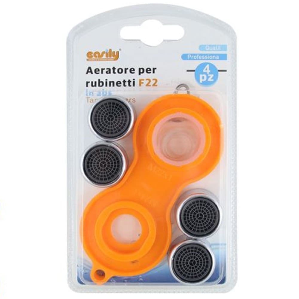 SET 4 PEZZI AERATORE PER RUBINETTI F22 IN ABS FILTRO ROMPIGETTO CON CHIAVE 59034 in Aeratori Trade Shop italia - Napoli, commercioVirtuoso.it