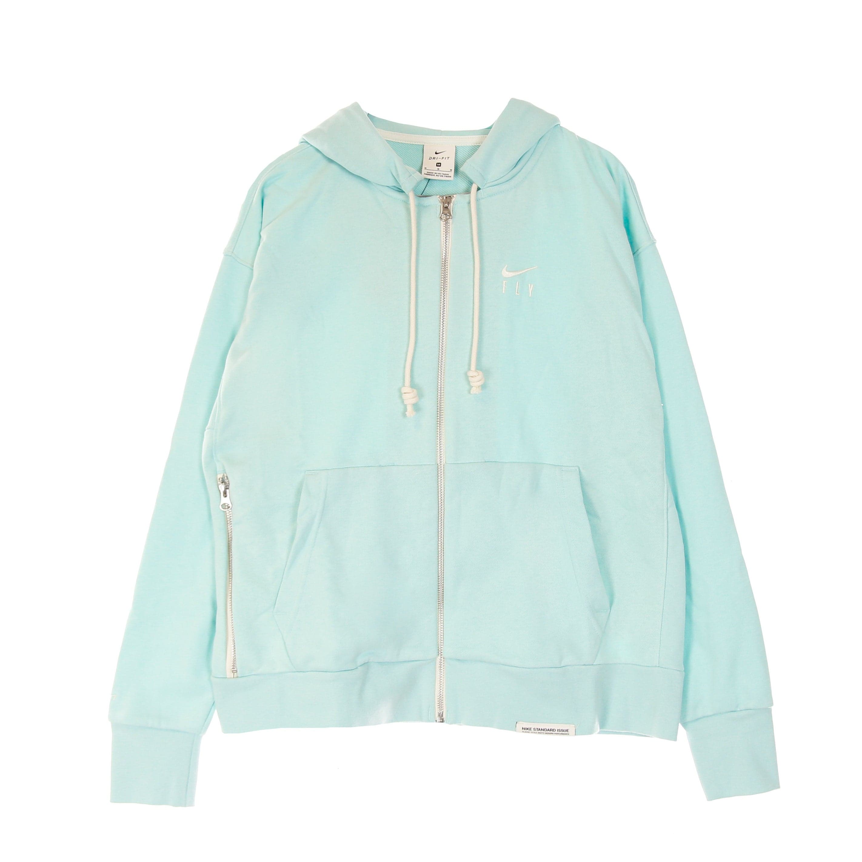 Nike Felpa Leggera Cappuccio Zip Donna W Standard Issue Full-zip Hoodie Light Dew/pale Ivory