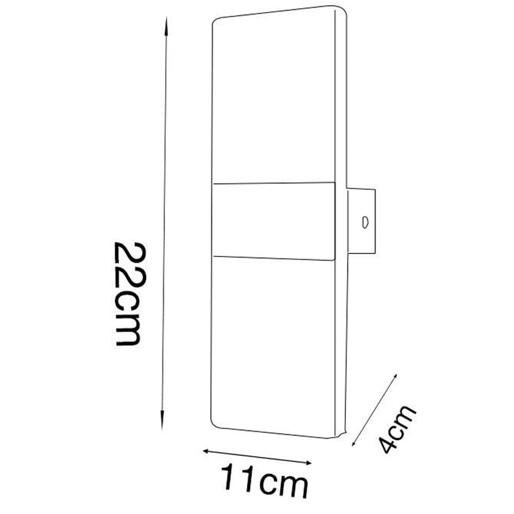 APPLIQUE CUBO A LED DA 12W IN VETRO FARETTO DA PARETE MURO LUCE PER INTERNI IP20 in Lampade da parete Trade Shop italia - Napoli, commercioVirtuoso.it