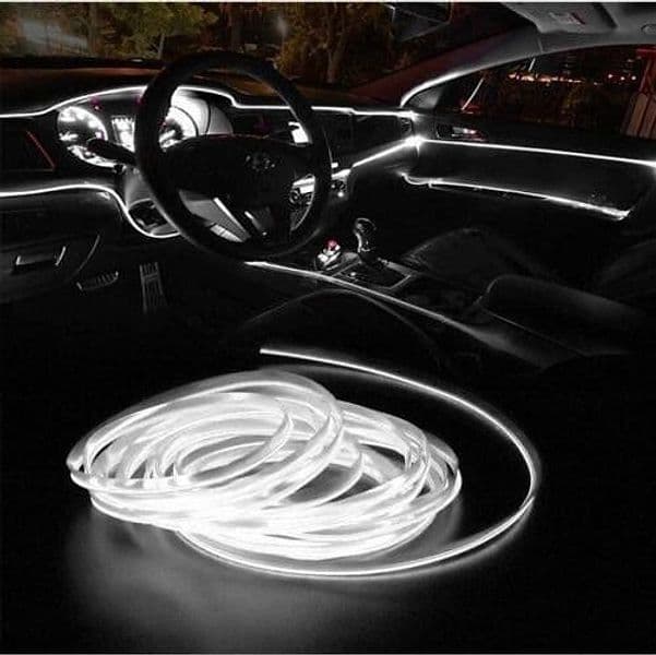 STRISCIA STRIP LED PER INTERNI AUTO A 12V FIBRA OTTICA LUCE DECORATIVA ATMOSFERA in Luci abitacolo Trade Shop italia - Napoli, commercioVirtuoso.it