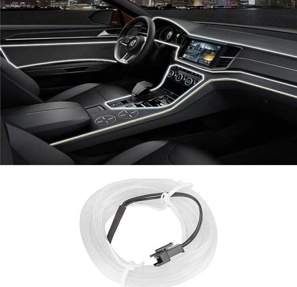 STRISCIA STRIP LED PER INTERNI AUTO A 12V FIBRA OTTICA LUCE DECORATIVA ATMOSFERA in Luci abitacolo Trade Shop italia - Napoli, commercioVirtuoso.it