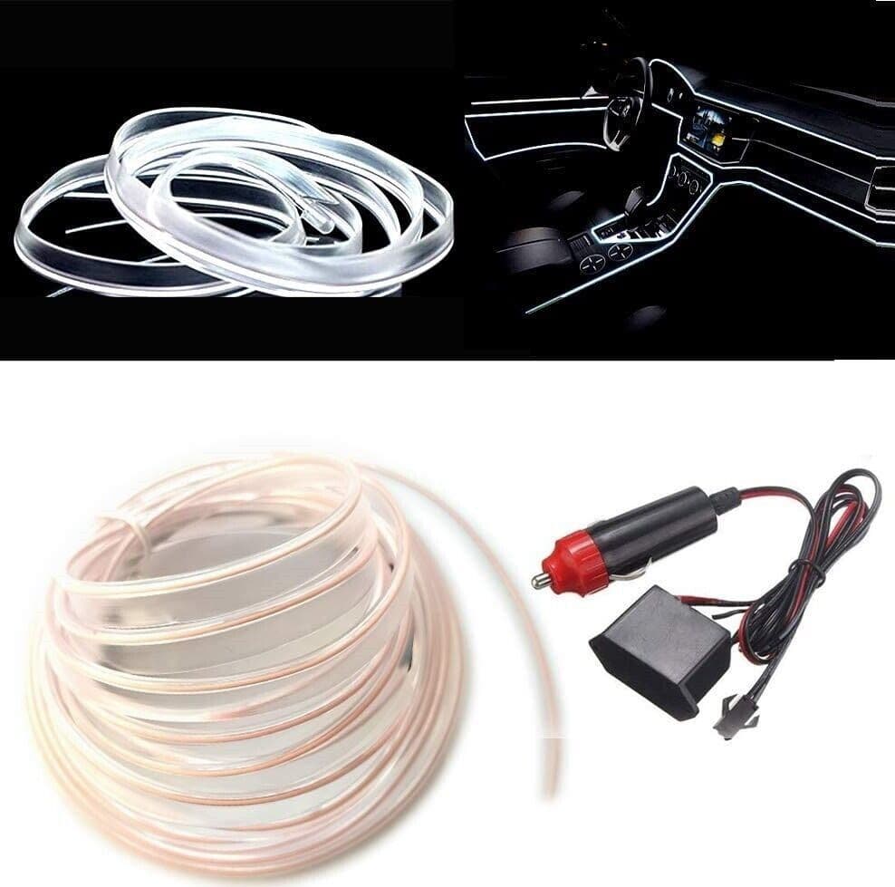 STRISCIA STRIP LED PER INTERNI AUTO A 12V FIBRA OTTICA LUCE DECORATIVA ATMOSFERA in Luci abitacolo Trade Shop italia - Napoli, commercioVirtuoso.it