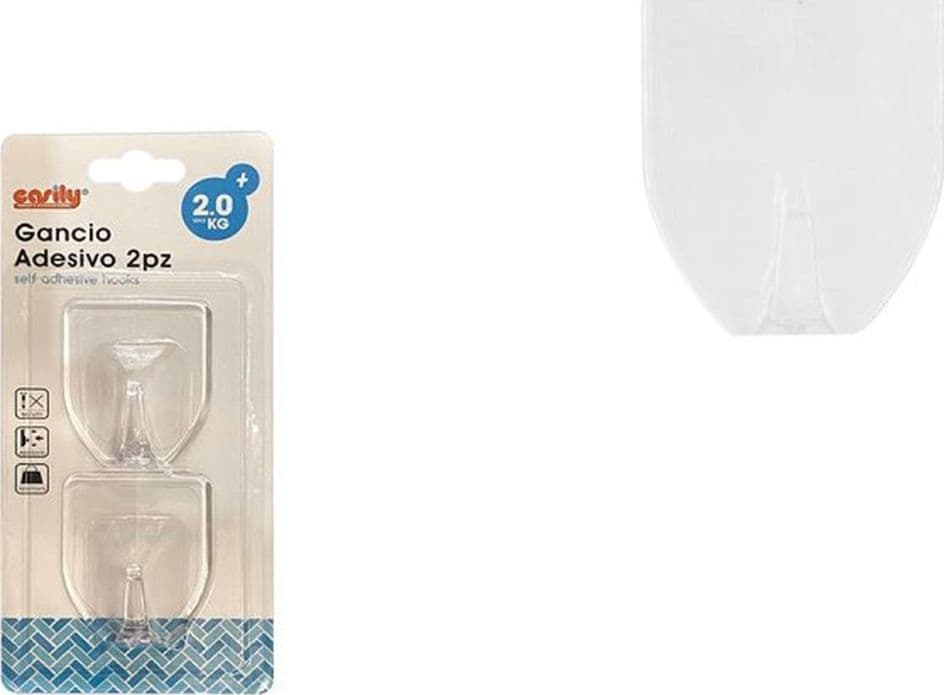 SET 2PZ GANCI APPENDINI ADESIVI TRAPARENTI PARETE CASA CUCINA BAGNO ATTACCAPANNI 87012 in Ganci portasciugamani Trade Shop italia - Napoli, commercioVirtuoso.it