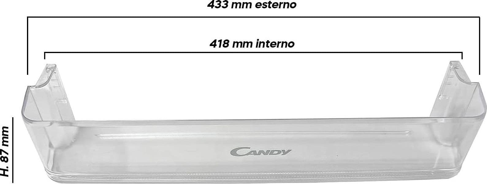 BALCONCINO MENSOLA PORTA BOTTIGLIE FRIGORIFERO CANDY HOOVER 43011671 ORIGINALE in prodotto EuroStore07 - Alatri, commercioVirtuoso.it