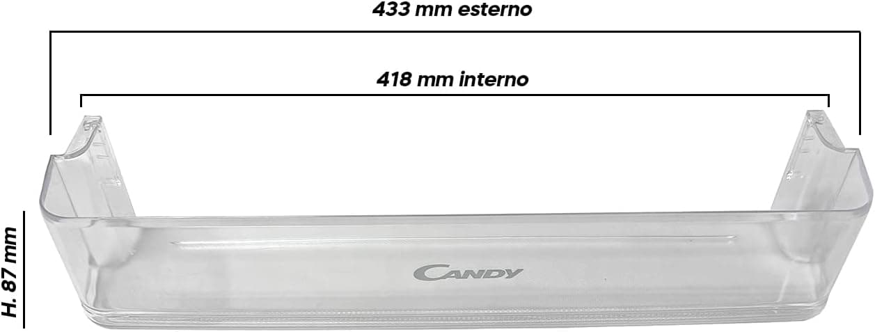 BALCONCINO MENSOLA PORTA BOTTIGLIE FRIGORIFERO CANDY HOOVER 43011671 ORIGINALE in prodotto EuroStore07 - Alatri, commercioVirtuoso.it