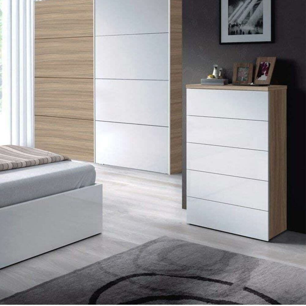 Cassettiera 5 Cassetti Multiuso Settimino Moderno Salvaspazio in Legno Mdf  61x40H110cm in Comò e cassettiere Danyx - Casoria, commercioVirtuoso.it