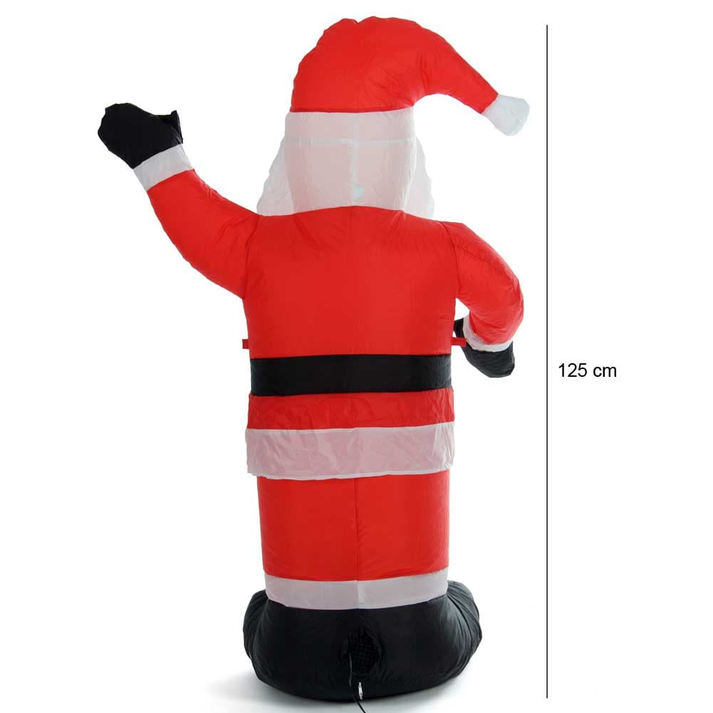 Gonfiabile Babbo Natale Grande Altezza 120 Cm Con Illuminazione Led Per Esterno in Oggettistica Danyx - Casoria, commercioVirtuoso.it