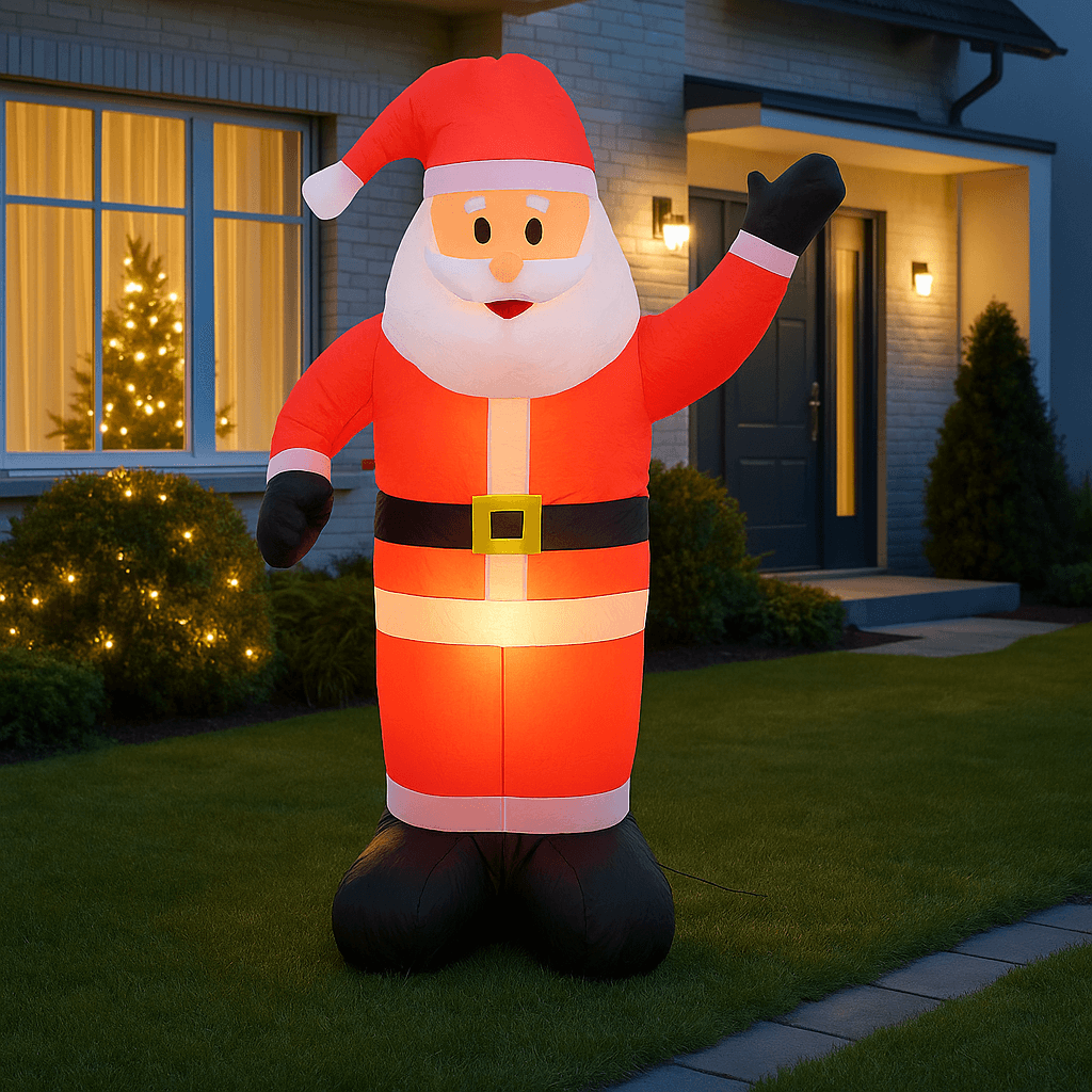 Gonfiabile Babbo Natale Grande Altezza 120 Cm Con Illuminazione Led Per Esterno in Oggettistica Danyx - Casoria, commercioVirtuoso.it