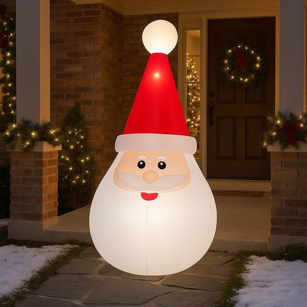 Gonfiabile Babbo Natale Grande Altezza 250 Cm Con Illuminazione Led Per Esterno in Oggettistica Danyx - Casoria, commercioVirtuoso.it