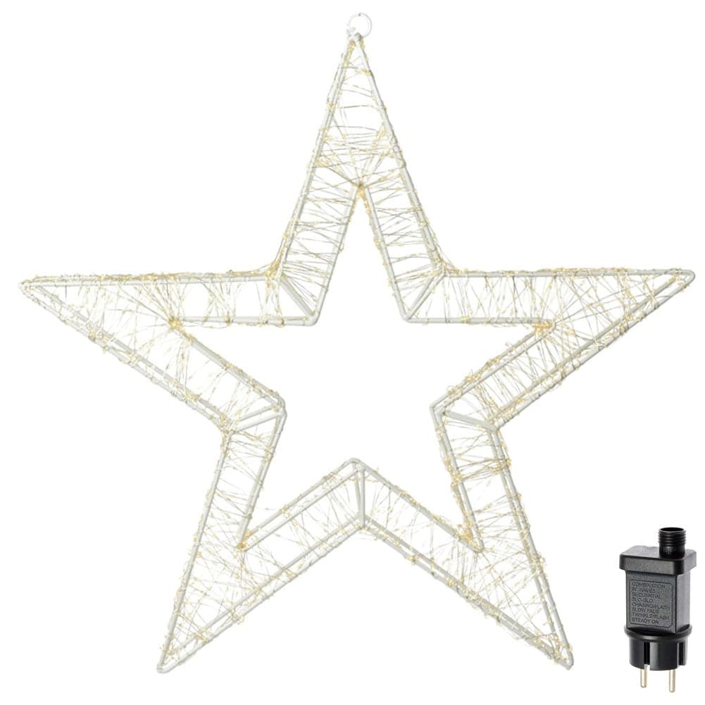 Stella Luminosa di Natale 3D in Metallo con 2400 LED luce calda Larghezza 70 cm in Catene luminose Esplodia - Napoli, commercioVirtuoso.it