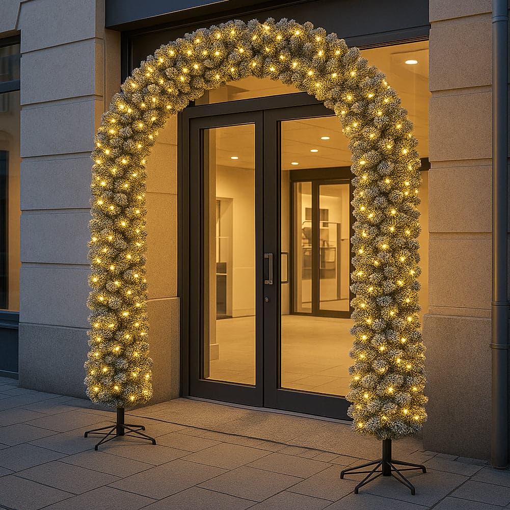Arco Natalizio Innevato 200x240 cm con 1166 Punte e 420 LED Decorazione Natale in Alberi di natale artificiali Esplodia - Napoli, commercioVirtuoso.it