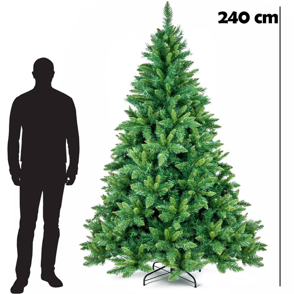 Albero di Natale Verde Canberra 240 cm Foltissimo con 1586 Punte Rami Innesto in Alberi di natale artificiali Esplodia - Napoli, commercioVirtuoso.it