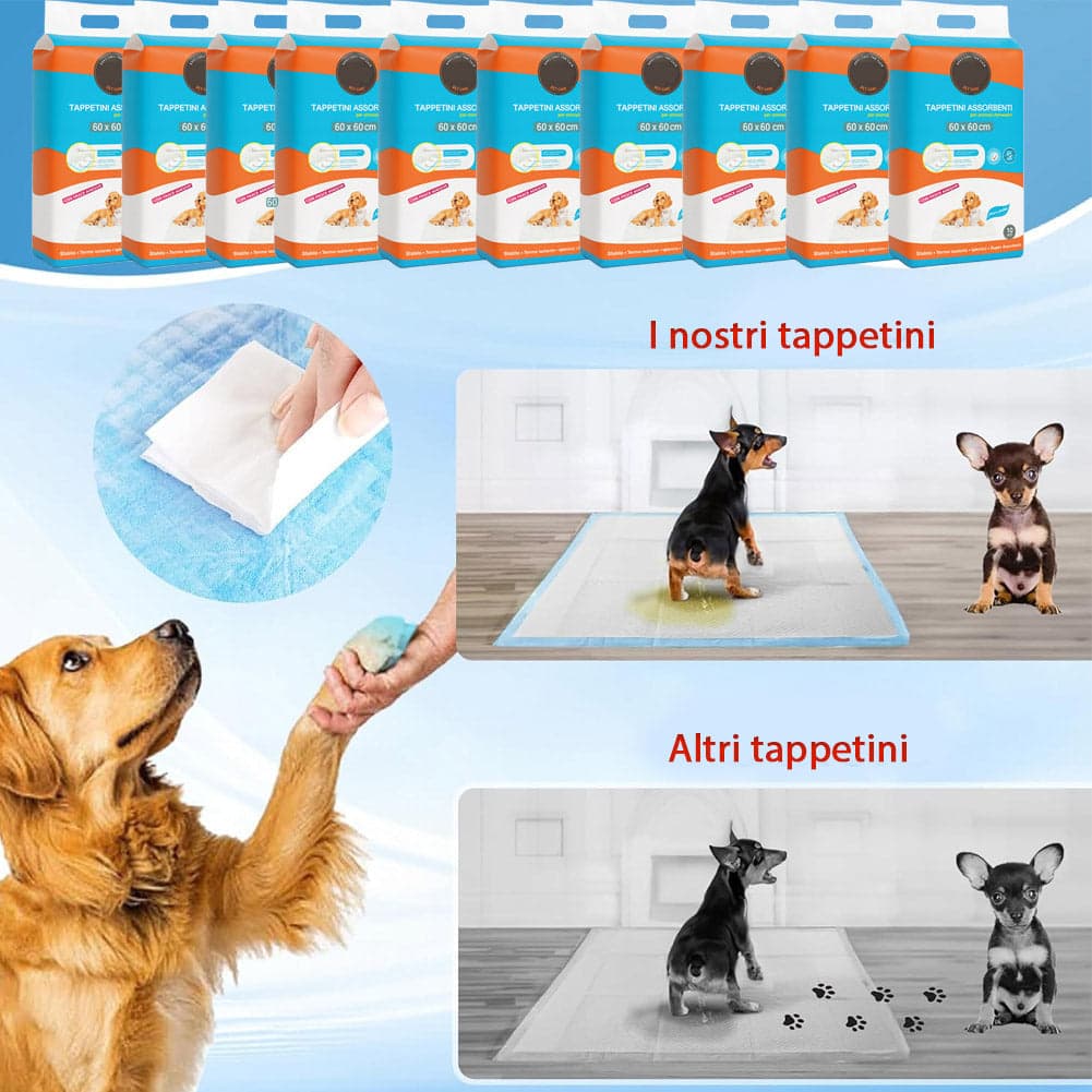 120 x Traversine per Cani tappetini igienici con adesivi Super assorbenti 60x60 cm in Pannolini e mutande igieniche Esplodia - Napoli, commercioVirtuoso.it