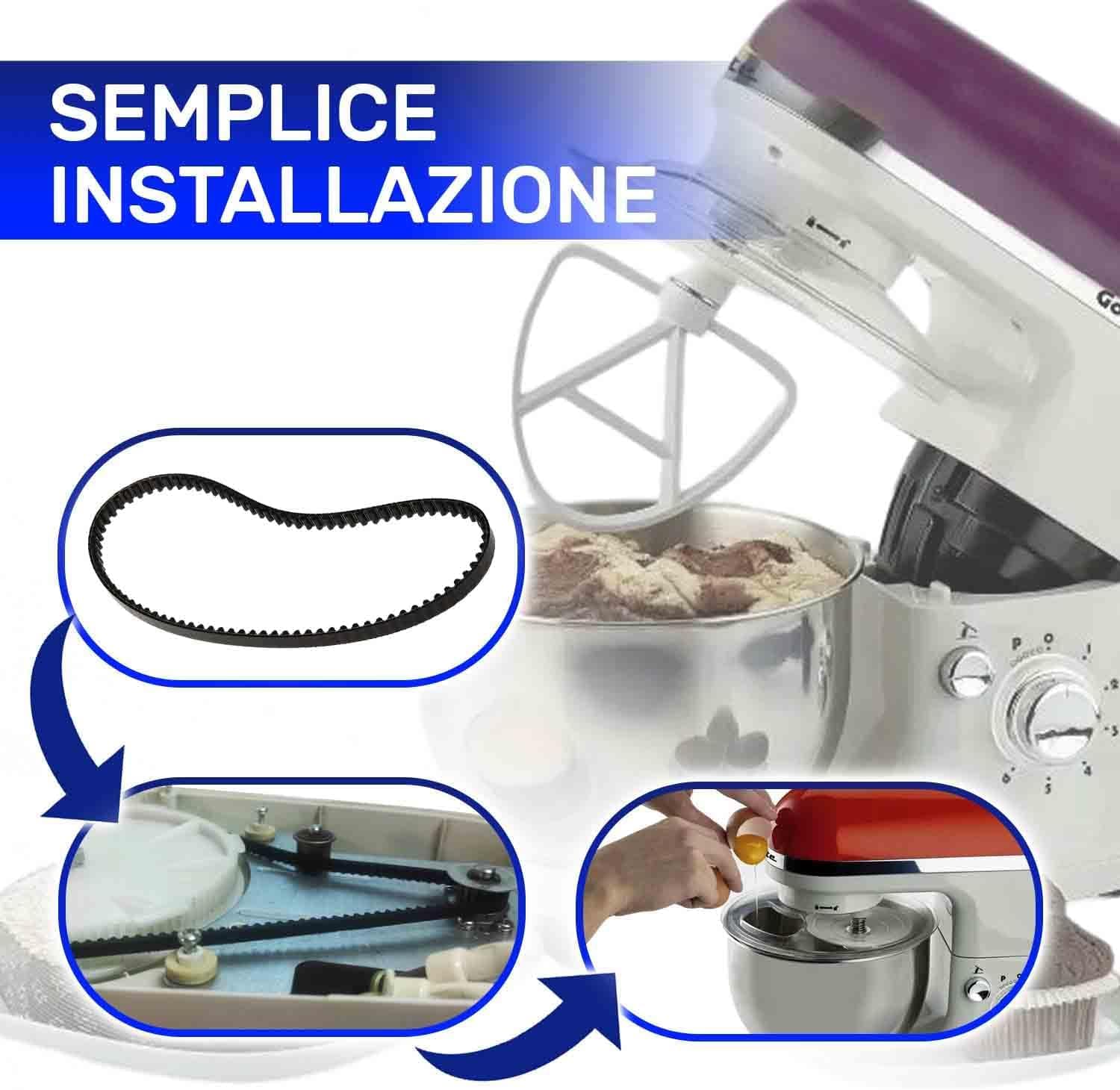 CINGHIA TRASMISSIONE IMPASTATRICE ARIETE GOURMET COLOR 1594 AT6115391300 PC 502 in prodotto EuroStore07 - Alatri, commercioVirtuoso.it