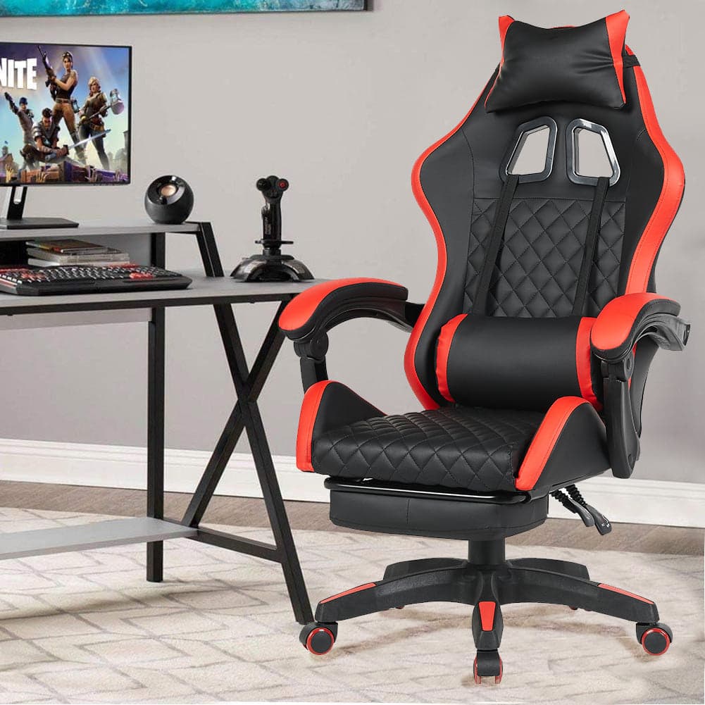 Sedia Gaming da Scrivania Rosso con Poggiapiedi Seduta Ergonomica e Regolabile in Sedie Gaming Esplodia - Napoli, commercioVirtuoso.it