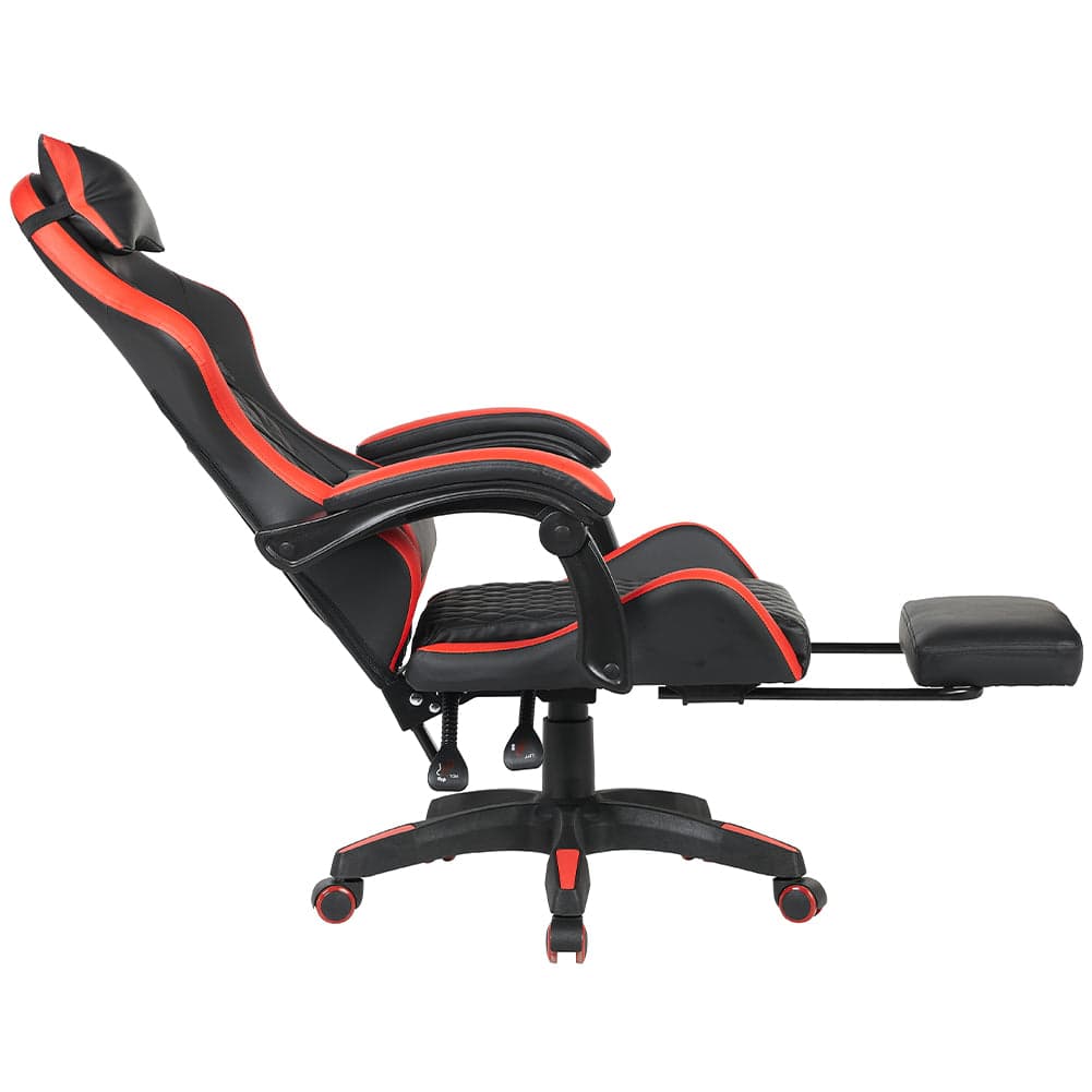Sedia Gaming da Scrivania Rosso con Poggiapiedi Seduta Ergonomica e Regolabile in Sedie Gaming Esplodia - Napoli, commercioVirtuoso.it