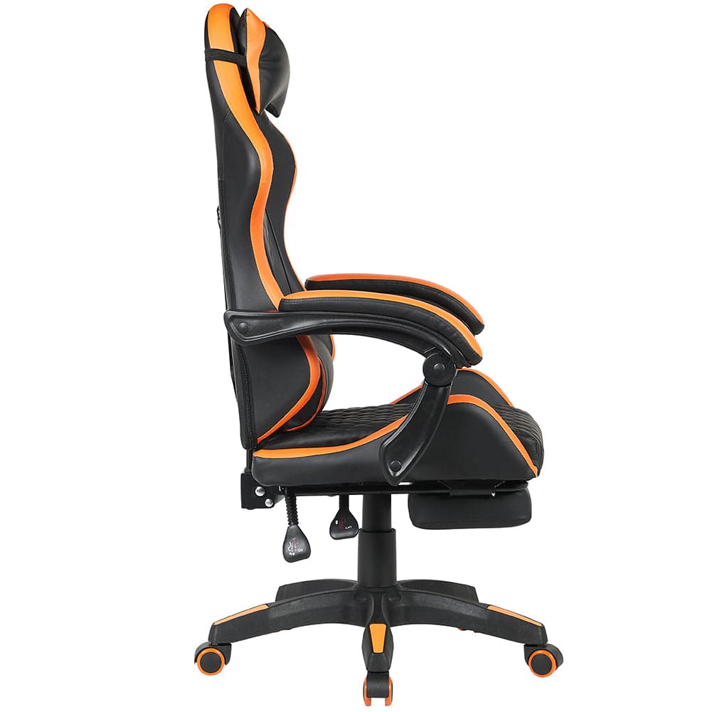 Sedia Gaming da Scrivania Arancio con Poggiapiedi Seduta Ergonomica e Regolabile in Sedie Gaming Esplodia - Napoli, commercioVirtuoso.it