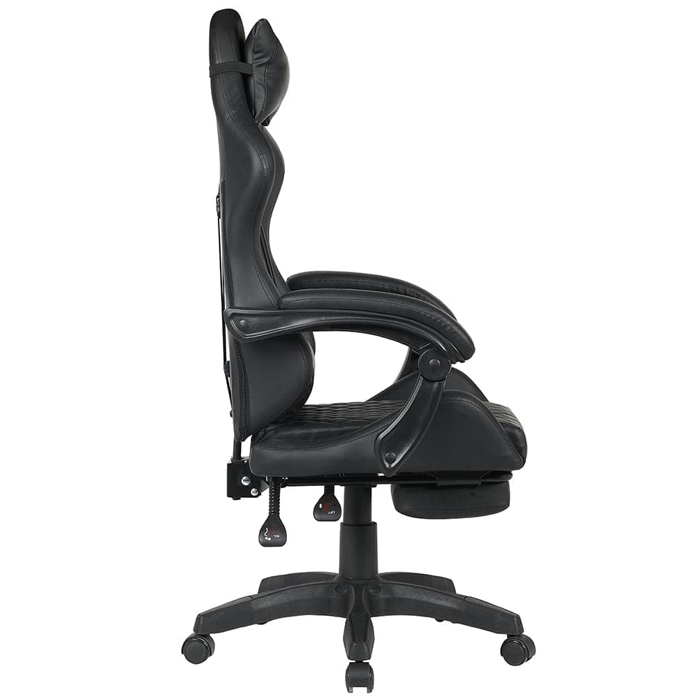 Sedia Gaming da Scrivania Nero con Poggiapiedi Seduta Ergonomica e Regolabile in Sedie Gaming Esplodia - Napoli, commercioVirtuoso.it